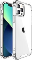 iPhone 14 Pro Hoesje Transparant Shockproof - iPhone 14 Pro Schokbestendig Hybrid Siliconen Hardcase - iPhone 14 Pro Case Hoesje Doorzichtig Extra Bescherming