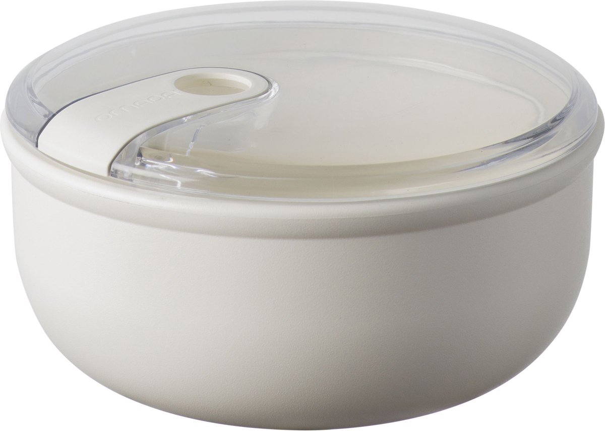 Omada - Pull Box Lunchbox Rond 750 ml - Polypropyleen - Beige -