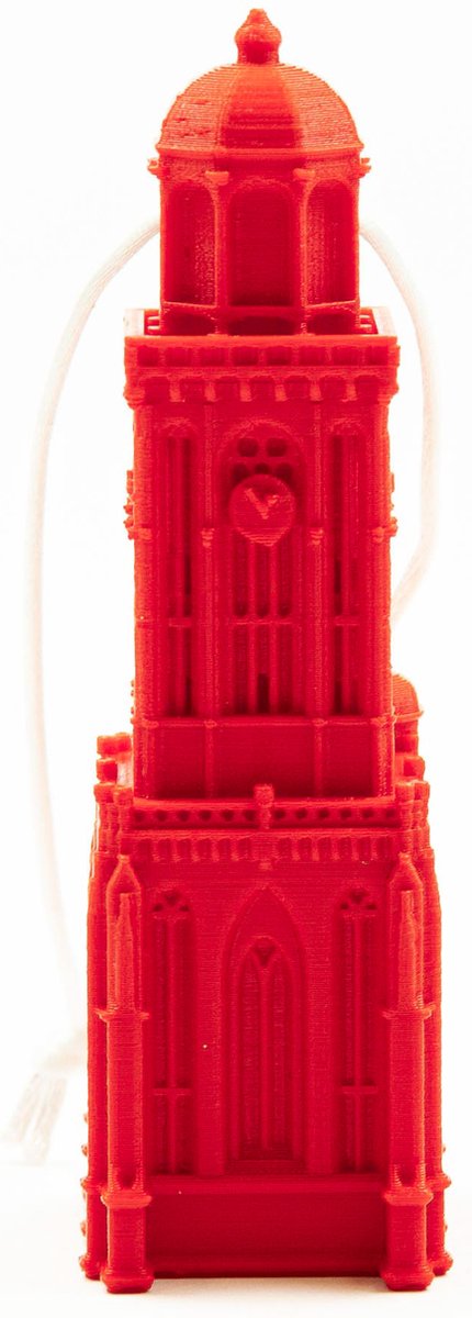 Kersthanger Lebuinuskerk Deventer 3D geprint - Rood
