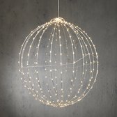 Luca Lighting Boule Lumineuse de Éclairage de Noël avec Lumières LED Witte Classique - Ø60 cm - Gris Clair