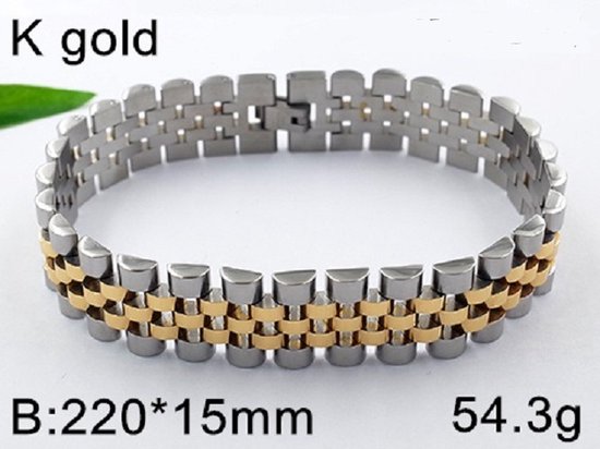 Bracelet en acier inoxydable 4496 longueur 22 cm