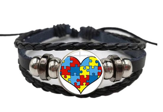 Akyol - liefde armband met puzzel - love - armband - bracelet - liefde - puzzel - leer