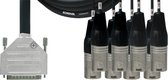 Cordial Economy Multicore D-Sub/XLRm 8-fach, Rean Stecker, 5m - Analoge multicore kabels