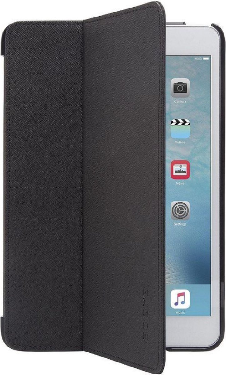 Apple iPad Mini 5 7.9 (2019) Hoes - ODOYO - AirCoat Serie - Kunstlederen Bookcase - Zwart - Hoes Geschikt Voor Apple iPad Mini 5 7.9 (2019)