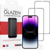 2-pack BMAX geschikt voor iPhone 14 Pro Max Screenprotector van gehard glas - Full Cover - Apple screenprotectors - Telefoonaccessoires - Telefonie & Accessoires - Beschermglas - Glas screenprotectors