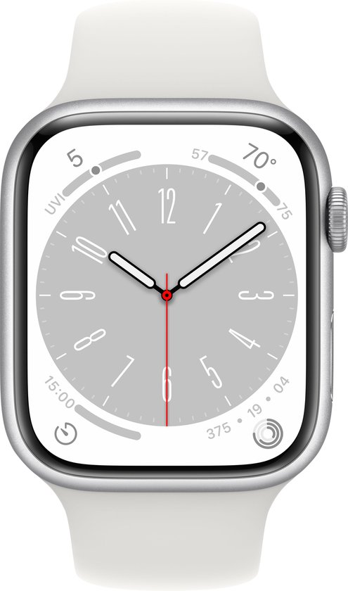 Apple Watch Series 8 - 45mm - Zilver Aluminium