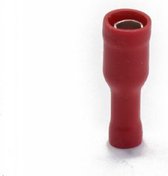 Doorverbinder/Kabelschoen vrouwelijk 4-6mm² Rood - 25 stuks