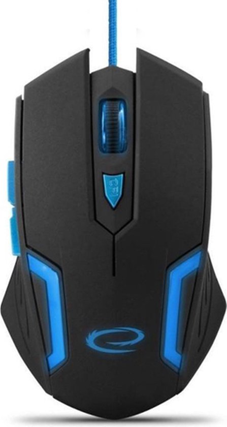 Esperanza Fighter MX205 Optische Gaming Muis - Zwart/Blauw