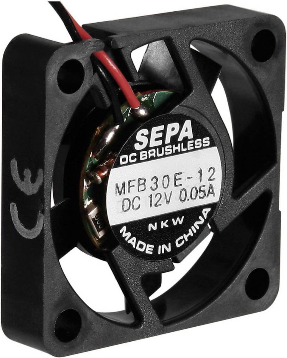 SEPA MFB30E12 Axiaalventilator 12 V/DC 4.0 m³/h (l x b x h) 30 x 30 x 6.5 mm