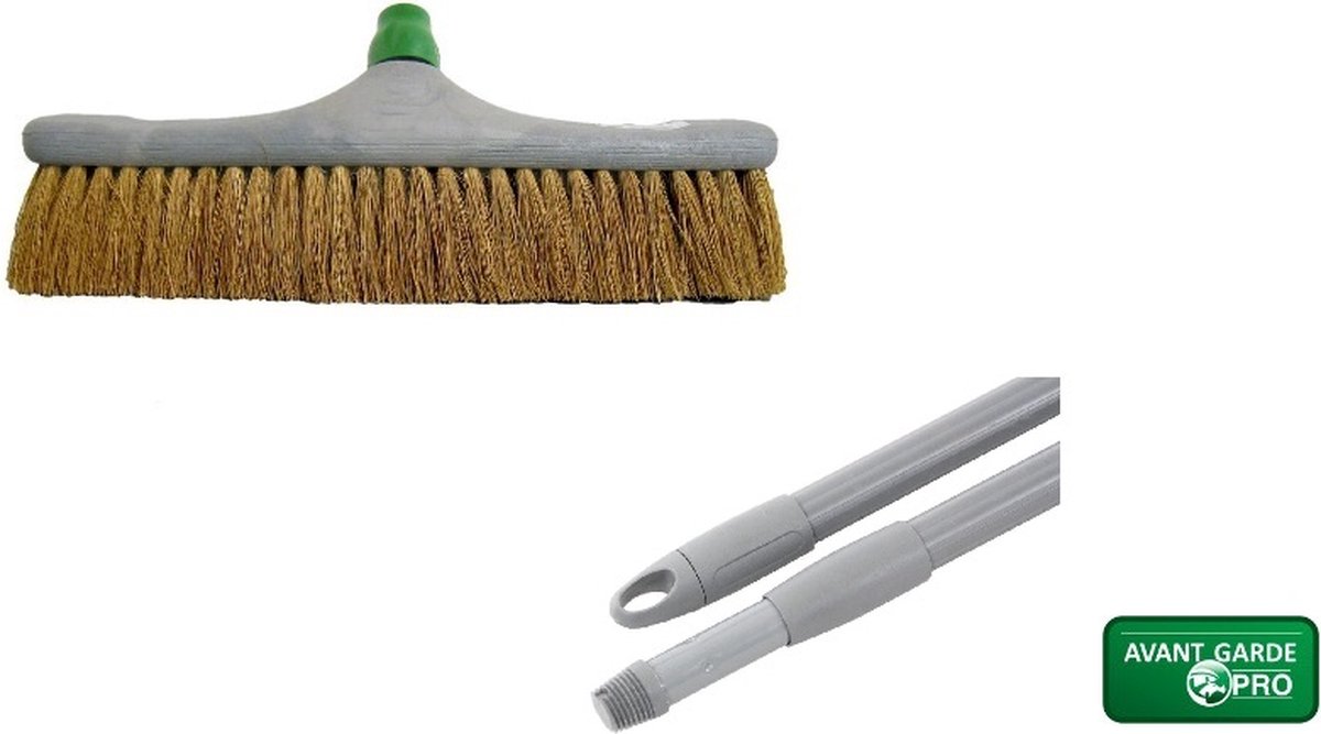 Goedkoopste Bezem kokos met telescoopsteel