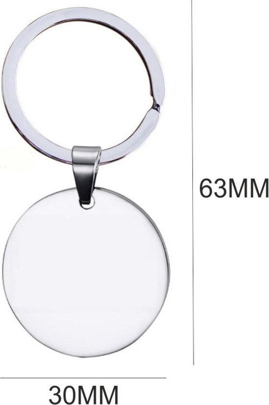 Porte-clés en acier inoxydable - I Love You Sister