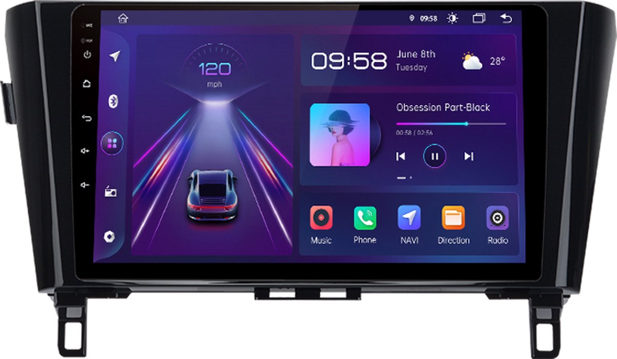 8core Wireless CarPlay Nissan Qashqai 2014-2021 Android 10 navigatie en multimediasysteem 6+128GB android auto
