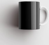 Zwarte mok | Koffiemok | Thee mok | Mok 300 ml | Keramische mok