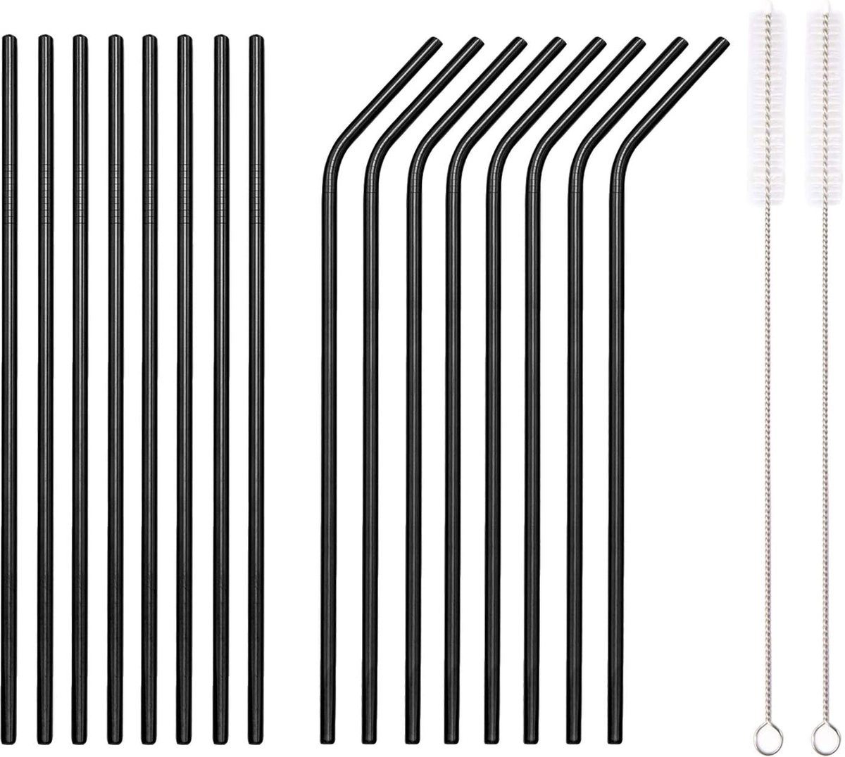Set van herbruikbare rietjes – reusable straw set - Duurzaam en stijlvol – ecologisch