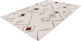Lalee Agadir- vloerkleed- ruitendesign- Scandinavisch- berber style- modern- 80x150 cm multi kleuren