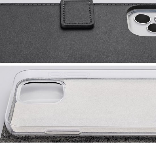 Gros plan du haut et du bas d'un étui de téléphone.