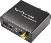 SpeaKa Professional Audio Converter [Toslink, Digitale cinch - Cinch, Jackplug] Unidirectioneel (uni) SP-DAC-TK/CK