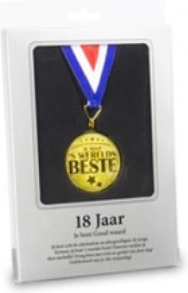 Medaille goud MIKO 18 jaar