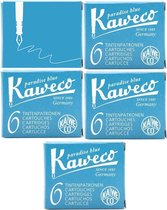 Recharges pour stylo plume Kaweco 5 boîtes de Turkoise, Paradise Blue