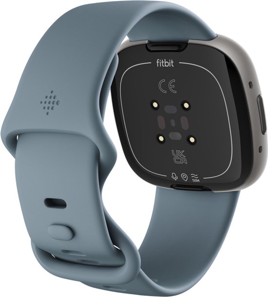 Fitbit Versa 4 - Smartwatch heren en dames - Blauw