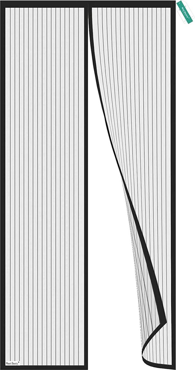 WochiTV Vliegengaas voor deur, magnetisch, 190 x 222 cm, dubbele deur, vliegengaas voor deur met magneetsluiting, zonder boren, magneetgordijn voor balkondeur, kelderdeur en terrasdeur, eenvoudige