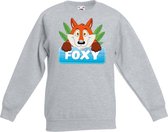 Foxy de vos sweater grijs voor kinderen - unisex - vossen trui - kinderkleding / kleding 152/164