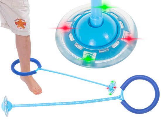 Hoelahoep voor Kinderen - voor Enkel - met Led Verlichting - Legs Running - Springplezier - Blauw - springtouw - HoelaHoep