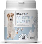 ReaVET - Colostrum Bioactief voor Honden & Katten - Ondersteunt het immuunsysteem - Hoog immuunglobuline G- gehalte - 100g