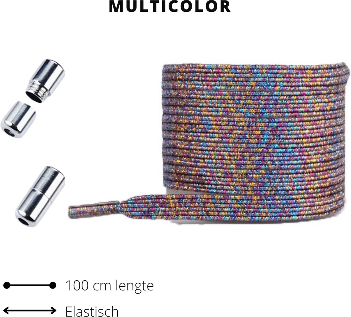 Beste Veters - Veters draaisluiting - Veters elastische - Lock laces - Veters 100 cm - Veters zeven kleuren