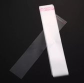 Cellofaan transparante zakjes  3x17 cm  met plakstrip "MULTIPLAZA"  50 STUKS  verpakkingmateriaal - kado zakjes - verkoopverpakking - sieraden - traktatie - verjaardag - feest - hobby - ordenen