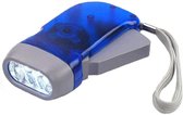 Doodadeals Dynamo LED Flashlight - Lampe de poche LED - Lampe de poche enfants - Squeeze cat - Bleu