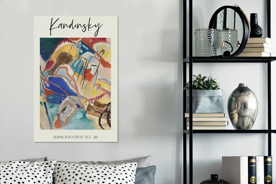 Oude Meesters sur toile - 60x90 - Décoration murale - Improvisation n°30 - Kandinsky - Peinture