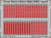 1:48 Eduard BIG49340 Remove before flight tags RED Photo-etch