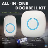 Deurbel - draadloze deurbel met ontvangers – wireless doorbell – duurzaam - eenvoudig te installeren