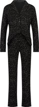Hunkemöller Dames Nachtmode Pyjamaset  - Zwart - maat M
