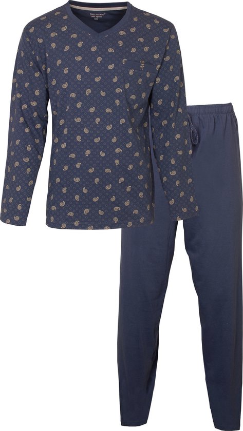 Paul Hopkins - Heren Pyjama - 100% katoen - Blauw- Maat 3XL
