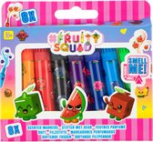 Mini Stiftjes Met Fruity Squad Geur - 8 Stuks - 8 Viltstiften voor Kinderen - Kinder Stiften - Fruit Stiften