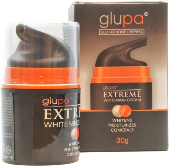 Glupa Extreme Whitening Cream met Glutathione en Papaya, 30 gram