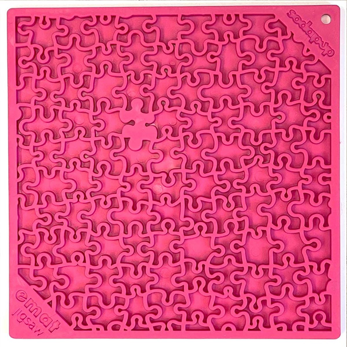sodapup SodaPup eMat Jigsaw – Likmat voor honden – Blauw, Groen & Roze – Large