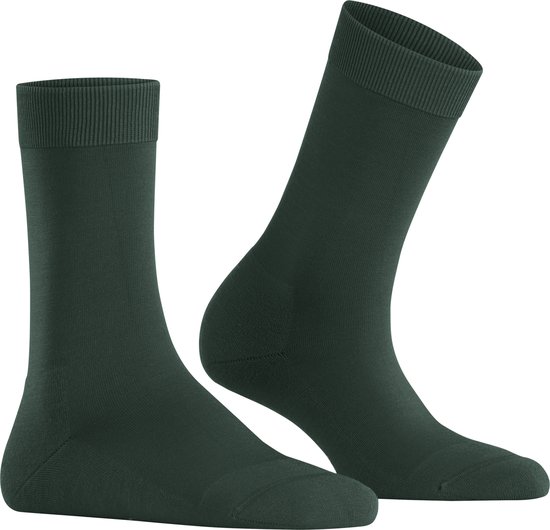 FALKE ClimaWool Renforcé Sans Motif Respirant Chaud Sec Écologique Élégant Durable Lyocell Laine Vierge Vert Femmes Chaussettes - Taille 39-40