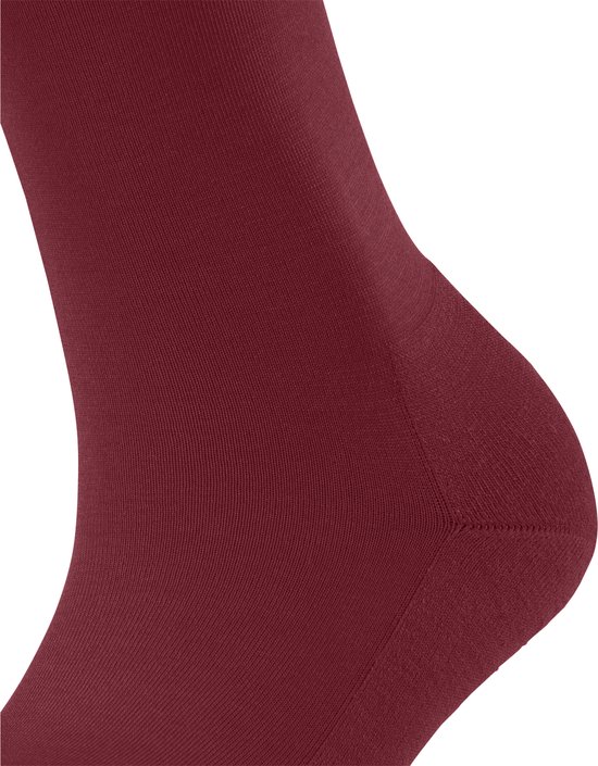 FALKE ClimaWool Renforcé Sans Motif Respirant Chaud Sec Écologique Élégant Durable Lyocell Laine Vierge Rouge Femmes Chaussettes - Taille 37-38