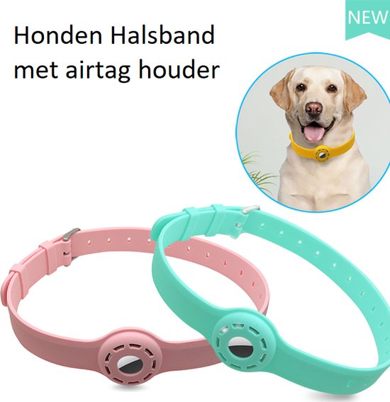 Tip: Honden Halsband met Airtag Houder ZWART - ZONDER AIRTAG - Hond - Hondenriem - Halsband - GPS - Honden - Zonder SIM
