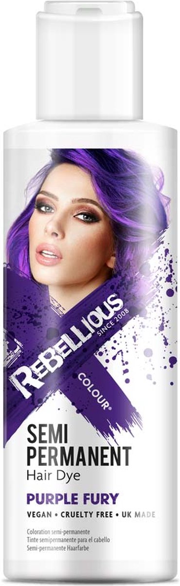 PaintGlow semi permanente haarverf Purple Fury - 100ml