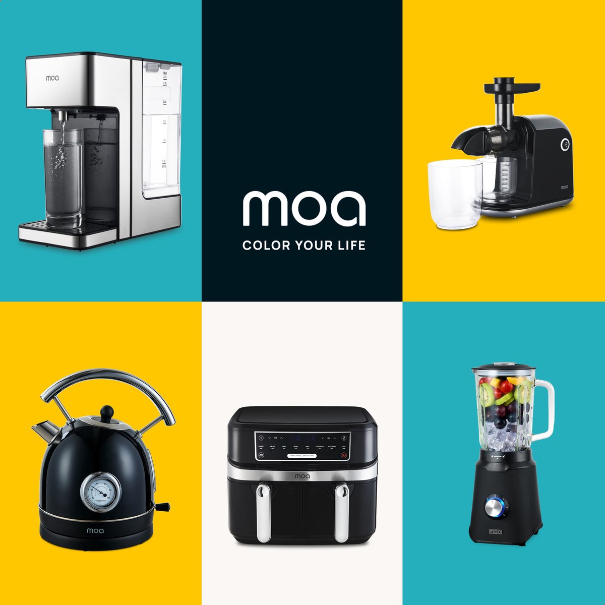 MOA Waterkoker Retro - 1,8 Liter - Elektrische Waterkoker - BPA-vrij - Anti Calcium Filter - RVS - 2200W- Zwart thumbnail 5