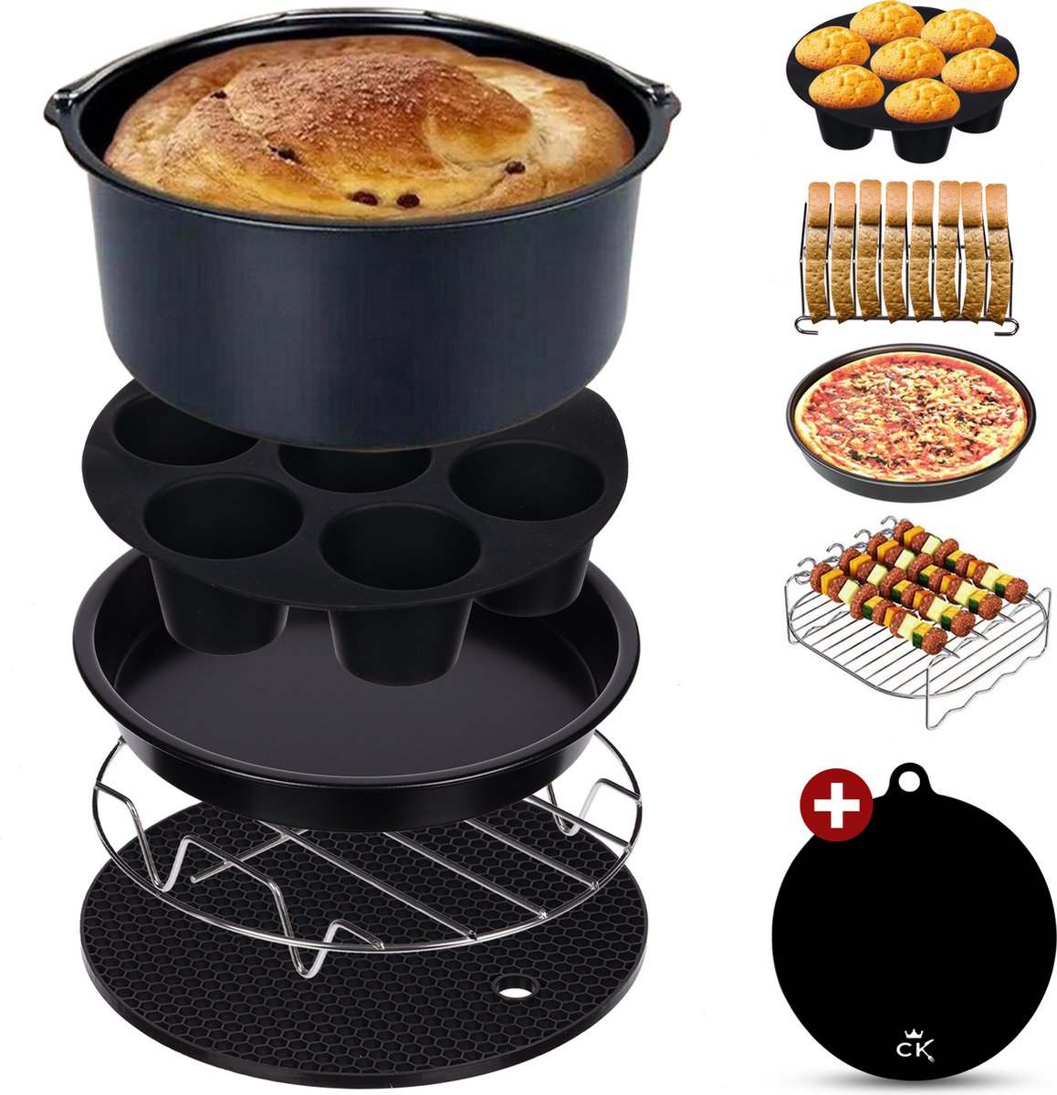 CuisineKing XL Airfryer Accesoires Onderdelen en Toebehoren Voor Philips XL