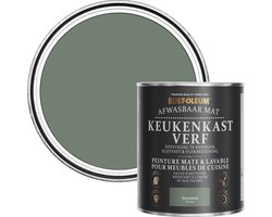 Rust-Oleum Groen Afwasbaar Mat Keukenkastverf - Sereniteit 750ml