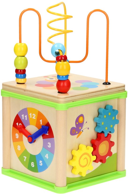 Houten Activiteiten Kubus 5in1
