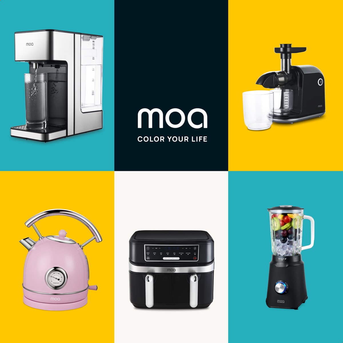 MOA Waterkoker Retro - 1,8 Liter - Elektrische Waterkoker - BPA-vrij - Anti Calcium Filter - RVS - 2200W - Pastel Roze – foto 5