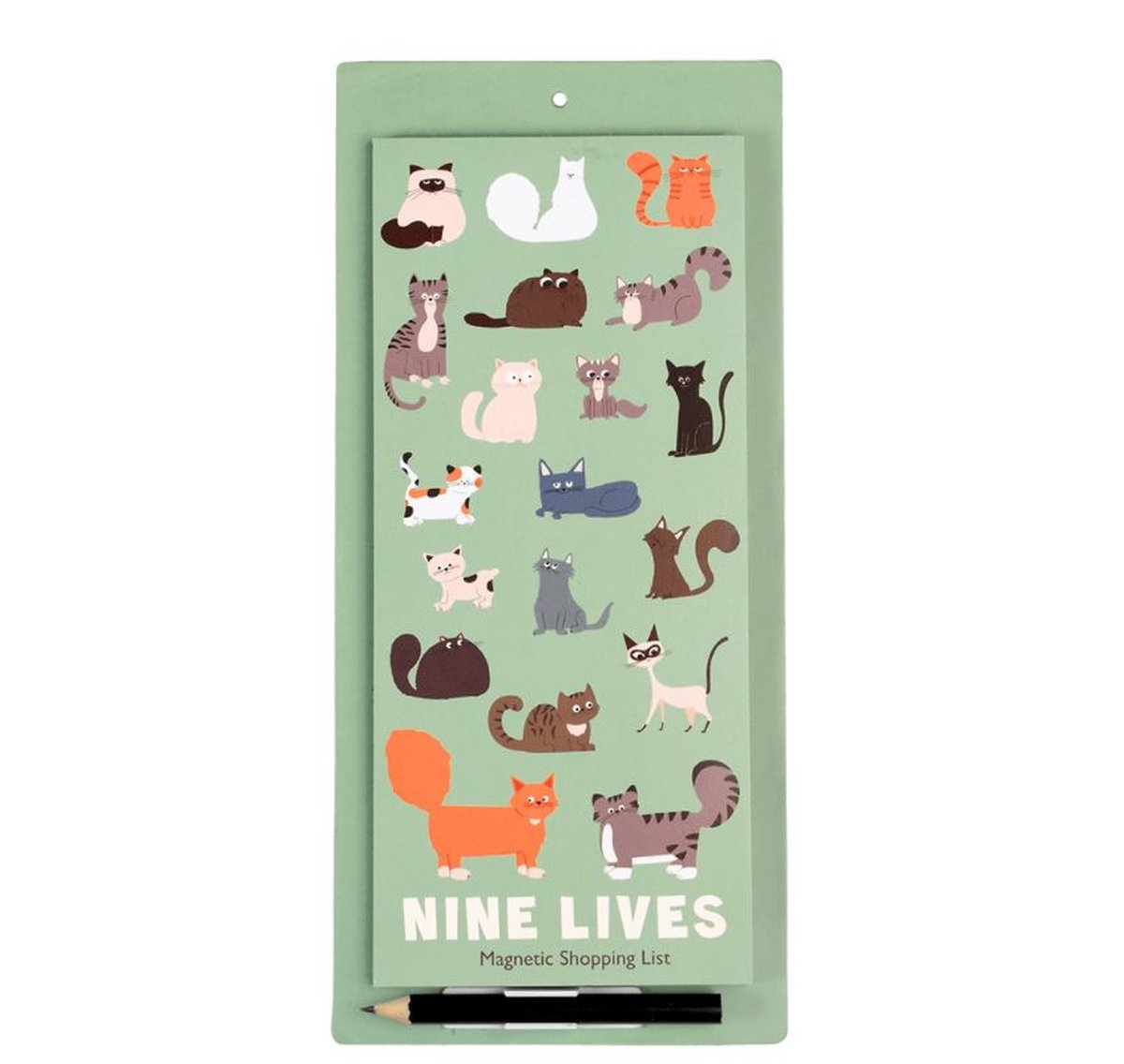 magnetisch Boodschappenlijstje Nine Lives Katten magneet koelkastmagneet notitieblok