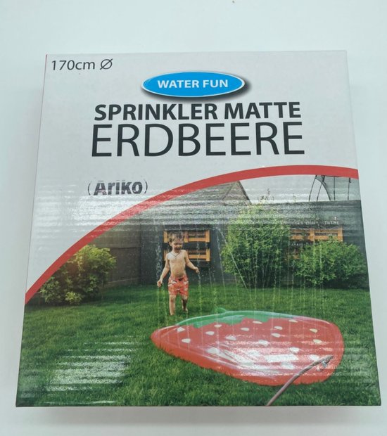 Tapis de pulvérisation d'eau Ariko fraise gonflable
